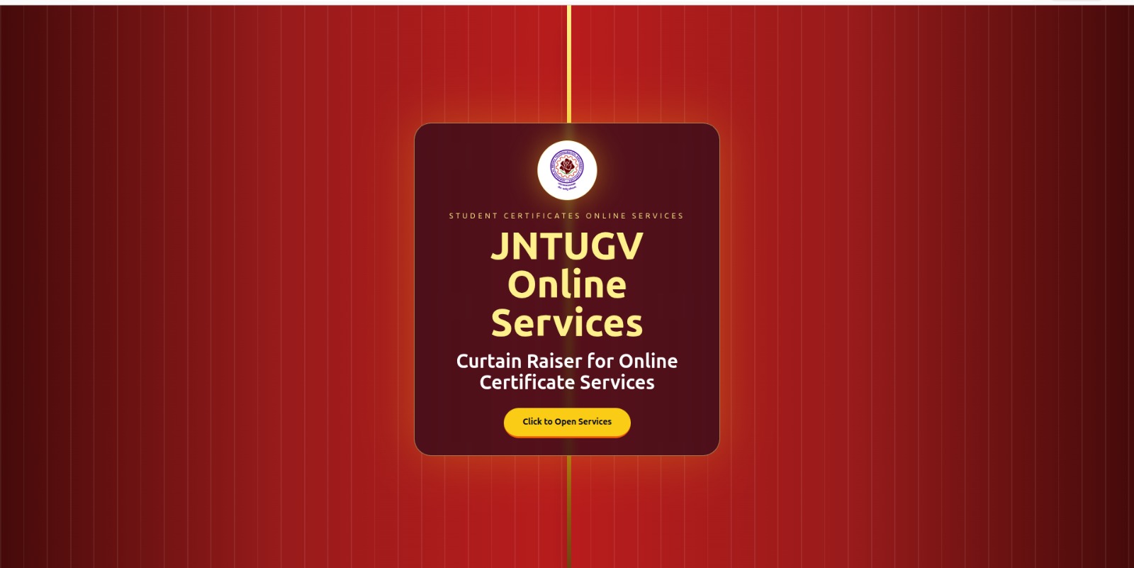 Online Services for Certificates Launched by Hon'ble Vice-Chancellor